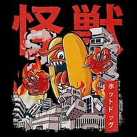 Kaiju Hot Dog Japanese Anime Monster Hotdog 16 in Basic Backpack