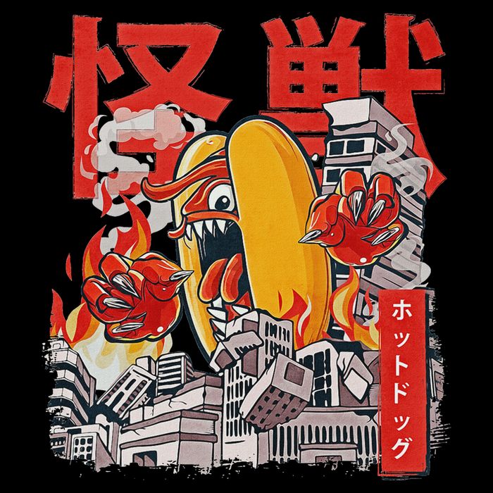 Kaiju Hot Dog Japanese Anime Monster Hotdog Women's Perfect Tri Rocker Tank