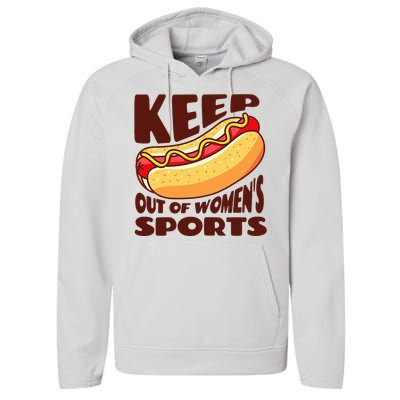 Keep Hot Dogs Out Of Sports Trump Fans Performance Fleece Hoodie