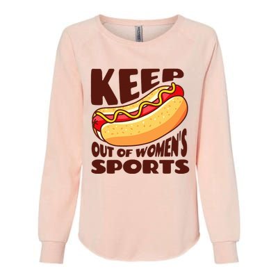 Keep Hot Dogs Out Of Sports Trump Fans Womens California Wash Sweatshirt