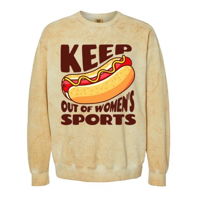 Keep Hot Dogs Out Of Sports Trump Fans Colorblast Crewneck Sweatshirt