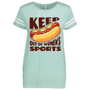 Keep Hot Dogs Out Of Sports Trump Fans Enza Ladies Jersey Football T-Shirt