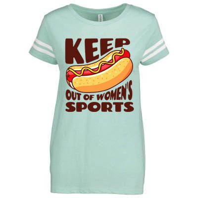 Keep Hot Dogs Out Of Sports Trump Fans Enza Ladies Jersey Football T-Shirt