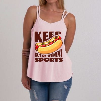 Keep Hot Dogs Out Of Sports Trump Fans Women's Strappy Tank