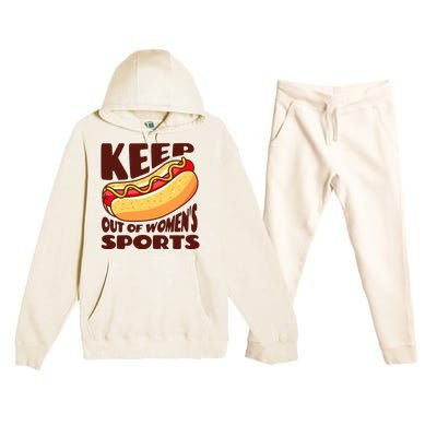 Keep Hot Dogs Out Of Sports Trump Fans Premium Hooded Sweatsuit Set