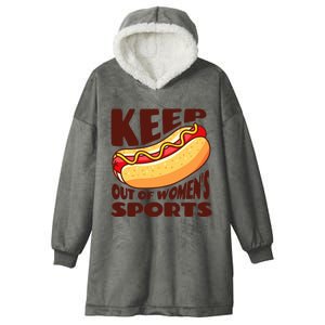 Keep Hot Dogs Out Of Sports Trump Fans Hooded Wearable Blanket