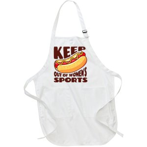 Keep Hot Dogs Out Of Sports Trump Fans Full-Length Apron With Pockets