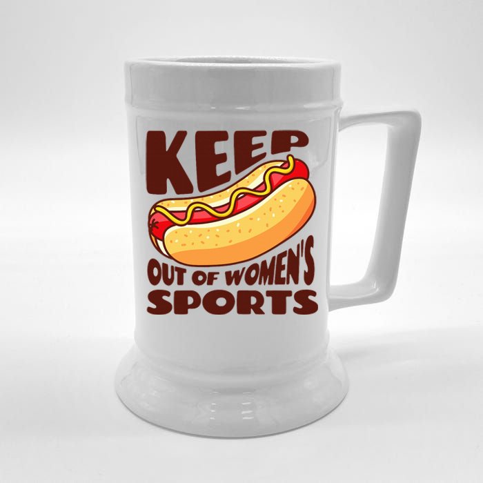 Keep Hot Dogs Out Of Sports Trump Fans Beer Stein