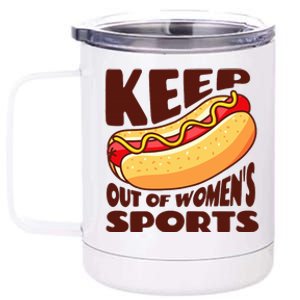 Keep Hot Dogs Out Of Sports Trump Fans 12 oz Stainless Steel Tumbler Cup