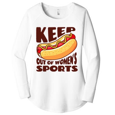 Keep Hot Dogs Out Of Sports Trump Fans Women's Perfect Tri Tunic Long Sleeve Shirt