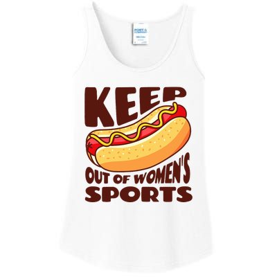 Keep Hot Dogs Out Of Sports Trump Fans Ladies Essential Tank