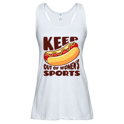 Keep Hot Dogs Out Of Sports Trump Fans Ladies Essential Flowy Tank