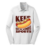 Keep Hot Dogs Out Of Sports Trump Fans Silk Touch Performance Long Sleeve Polo