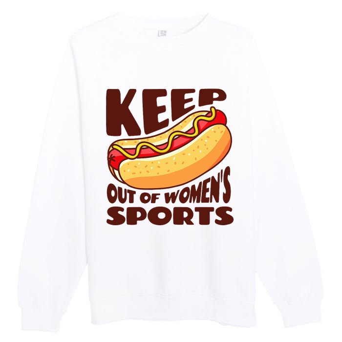 Keep Hot Dogs Out Of Sports Trump Fans Premium Crewneck Sweatshirt