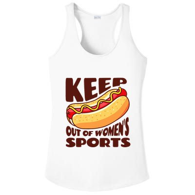 Keep Hot Dogs Out Of Sports Trump Fans Ladies PosiCharge Competitor Racerback Tank