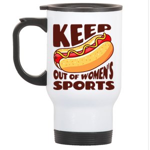 Keep Hot Dogs Out Of Sports Trump Fans Stainless Steel Travel Mug