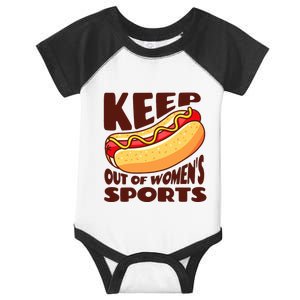 Keep Hot Dogs Out Of Sports Trump Fans Infant Baby Jersey Bodysuit