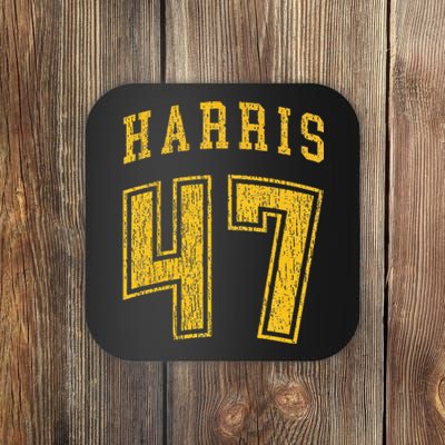 Kamala Harris Double Sided Classic Baseball Style Design Premium Coaster