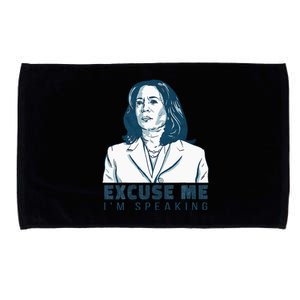 Kamala Harris Excuse Me IM Speaking President 2024 Microfiber Hand Towel