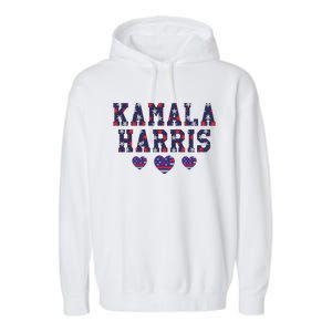 Kamala Harris Election 2024 Graphic Garment-Dyed Fleece Hoodie