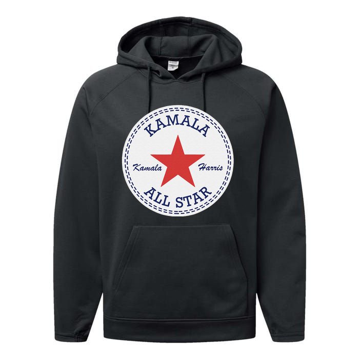 Kamala Harris Election Supporter Shoes Performance Fleece Hoodie