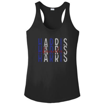 Kamala Harris Election 2024 Graphic Ladies PosiCharge Competitor Racerback Tank