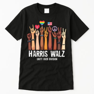 Kamala Harris Election Day Harris Walz Unity Over Division Tall T-Shirt