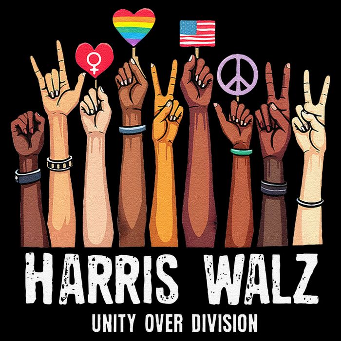 Kamala Harris Election Day Harris Walz Unity Over Division Toddler T-Shirt
