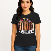Kamala Harris Election Day Harris Walz Unity Over Division Womens T-Shirt