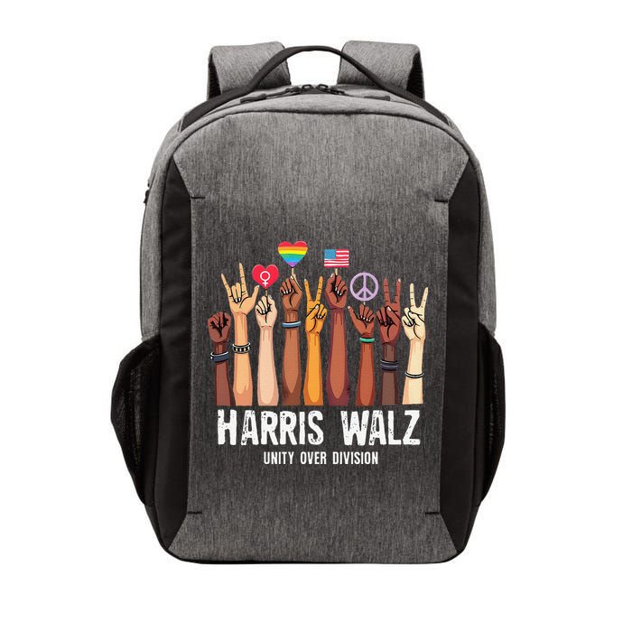Kamala Harris Election Day Harris Walz Unity Over Division Vector Backpack