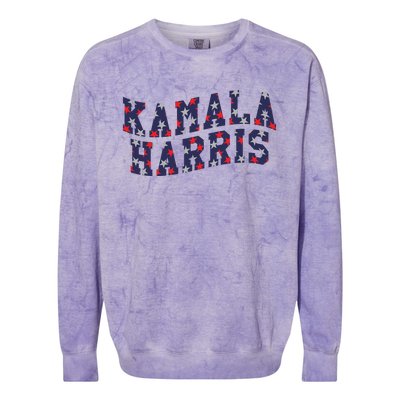 Kamala Harris Election 2024 Graphic Colorblast Crewneck Sweatshirt