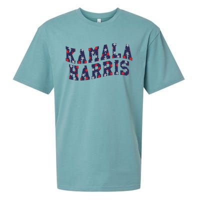 Kamala Harris Election 2024 Graphic Sueded Cloud Jersey T-Shirt