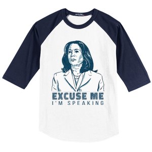 Kamala Harris Excuse Me IM Speaking President 2024 Baseball Sleeve Shirt