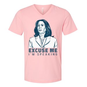 Kamala Harris Excuse Me IM Speaking President 2024 V-Neck T-Shirt