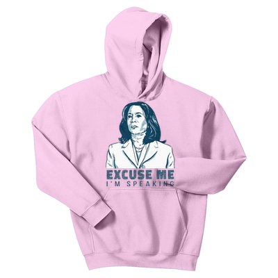 Kamala Harris Excuse Me IM Speaking President 2024 Kids Hoodie