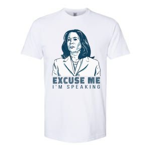 Kamala Harris Excuse Me IM Speaking President 2024 Softstyle CVC T-Shirt