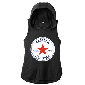 Kamala Harris Election Supporter Shoes Ladies PosiCharge Tri-Blend Wicking Draft Hoodie Tank