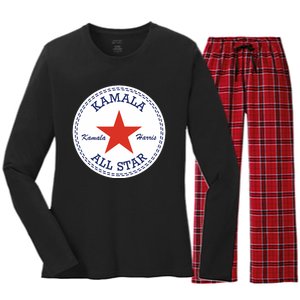 Kamala Harris Election Supporter Shoes Women's Long Sleeve Flannel Pajama Set 