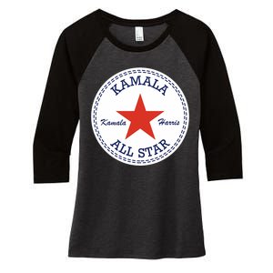 Kamala Harris Election Supporter Shoes Women's Tri-Blend 3/4-Sleeve Raglan Shirt