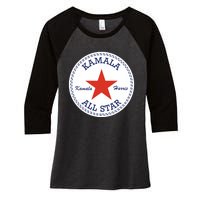 Kamala Harris Election Supporter Shoes Women's Tri-Blend 3/4-Sleeve Raglan Shirt