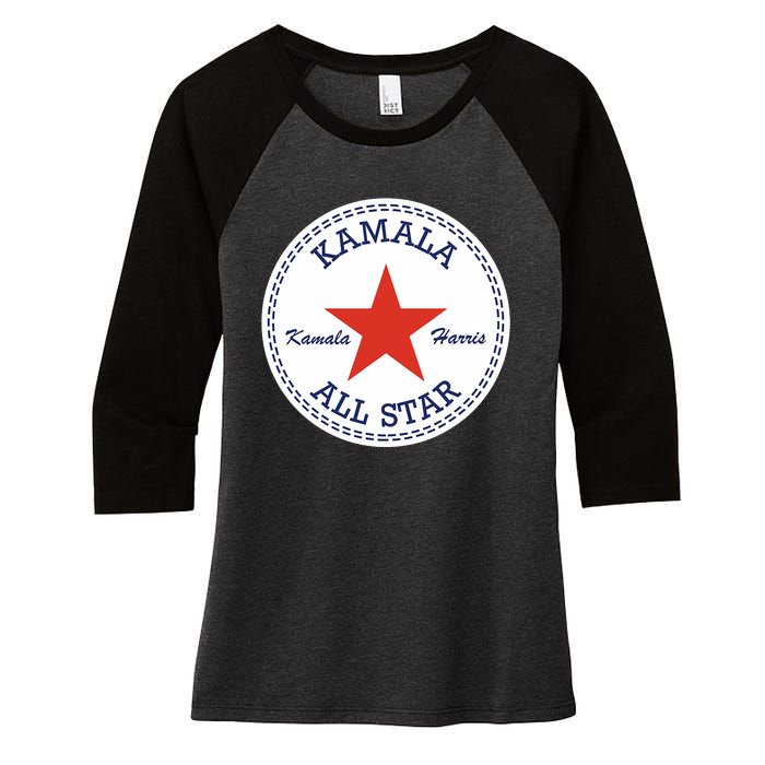 Kamala Harris Election Supporter Shoes Women's Tri-Blend 3/4-Sleeve Raglan Shirt