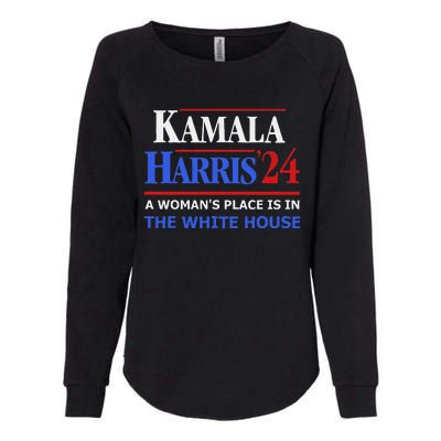 Kamala Harris24 Elect A WomanS Place Is In The White House Womens California Wash Sweatshirt