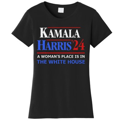 Kamala Harris24 Elect A WomanS Place Is In The White House Women's T-Shirt