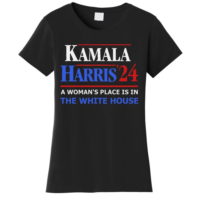 Kamala Harris24 Elect A WomanS Place Is In The White House Women's T-Shirt