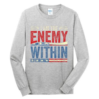 Kamala Harris Enemy Within Antitrump Left Wing Tall Long Sleeve T-Shirt