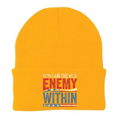 Kamala Harris Enemy Within Antitrump Left Wing Knit Cap Winter Beanie