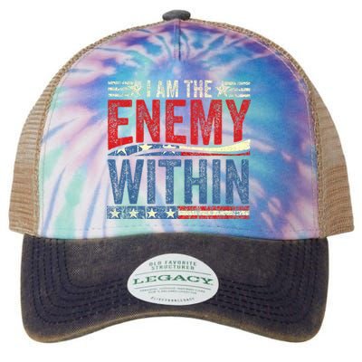 Kamala Harris Enemy Within Antitrump Left Wing Legacy Tie Dye Trucker Hat