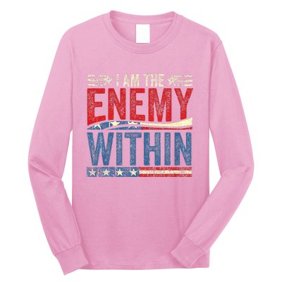 Kamala Harris Enemy Within Antitrump Left Wing Long Sleeve Shirt