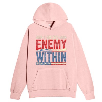 Kamala Harris Enemy Within Antitrump Left Wing Urban Pullover Hoodie