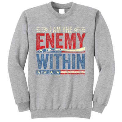 Kamala Harris Enemy Within Antitrump Left Wing Tall Sweatshirt